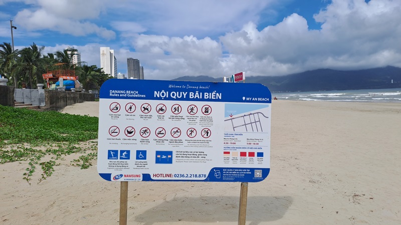 rules to swim at my khe beach da nang