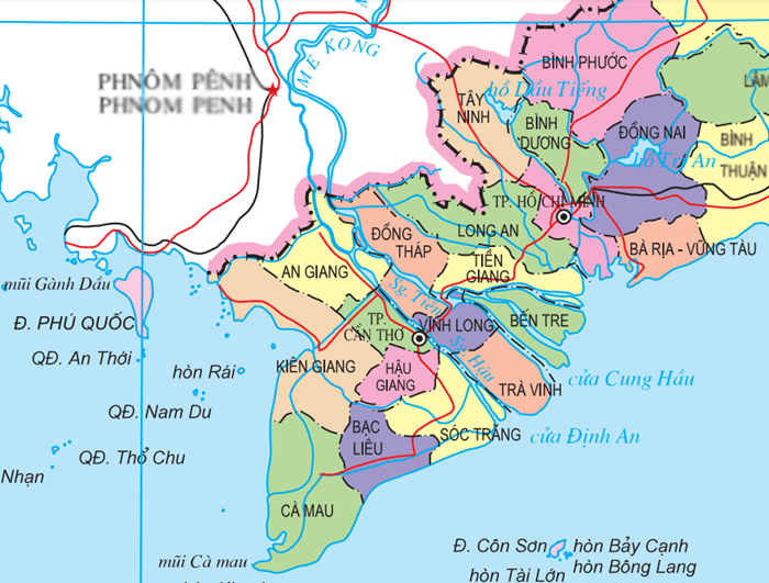 South Vietnam Map