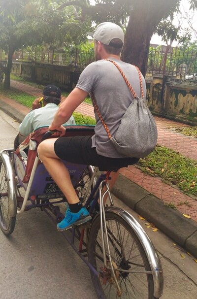 try riding a vietnamese cyclo