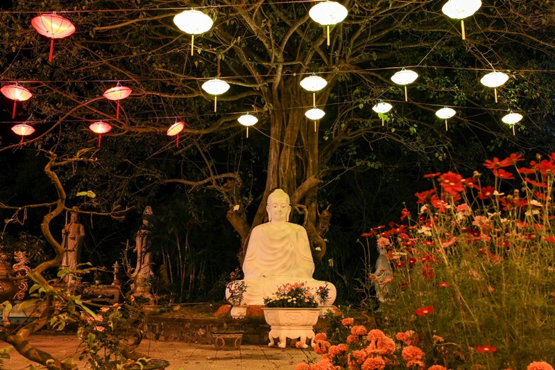 buddha under bodhi tree.