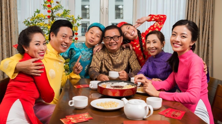 Family reunion is a vital core for Vietnamese Tet.